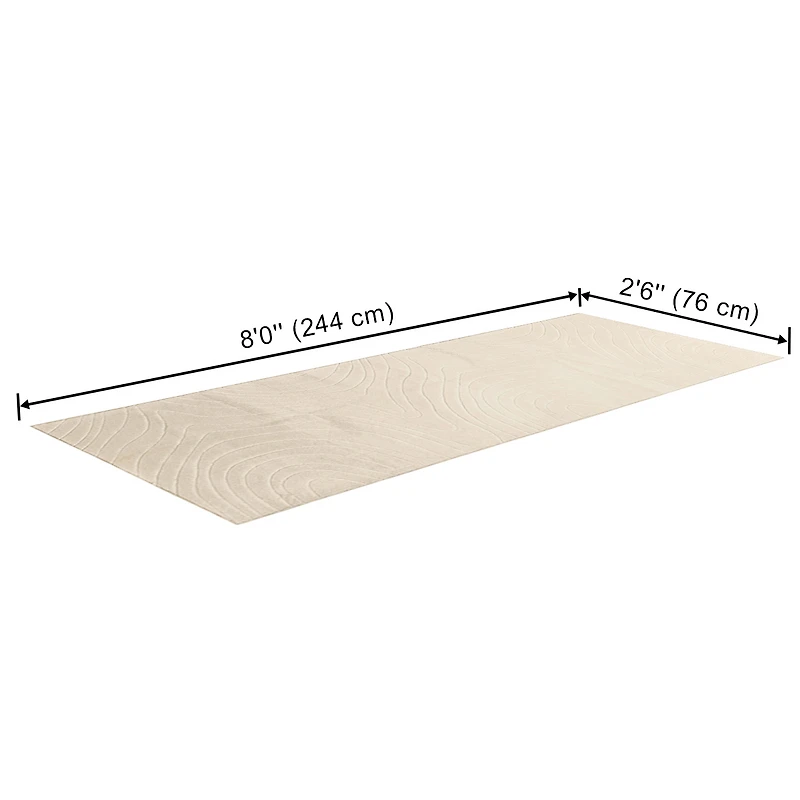 ECARPET Somos Machine Washable Contemporary/Modern Runner Rug for Living Room, Bedroom, Dining Room, Entrance, Hallway and More