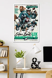 NFL Philadelphia Eagles - Super Bowl LIX Champions Wall Poster, 22.375" x 34" Framed
