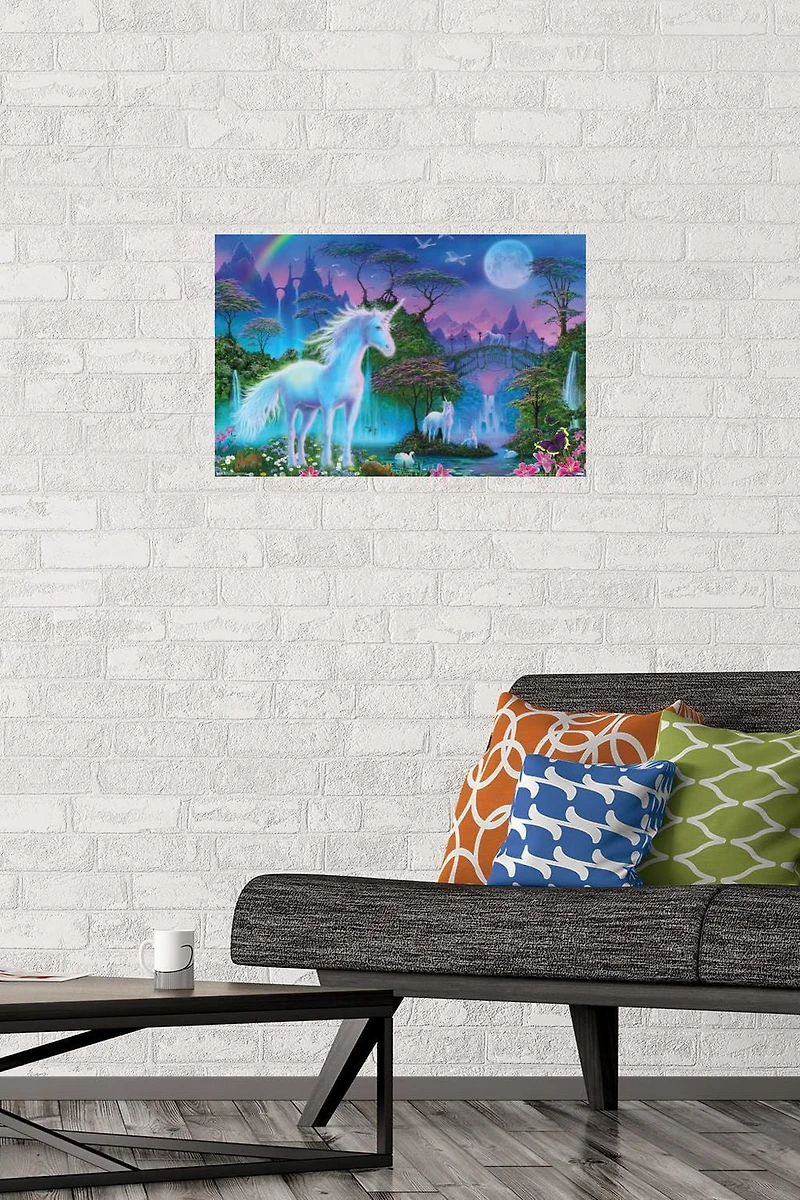 Unicorn Meadow Wall Poster, 22.375" x 34"