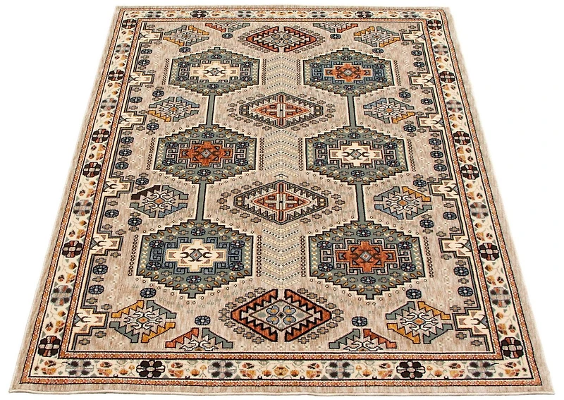 ECARPET Qashqai Taupe Rug