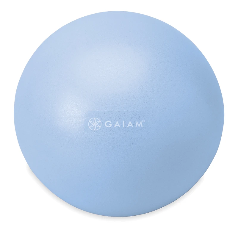 Gaiam 8” Mini Ab Ball (Clear Sky Blue), All Fitness Levels