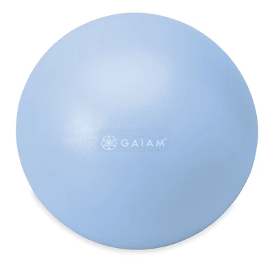 Gaiam 8” Mini Ab Ball (Clear Sky Blue), All Fitness Levels