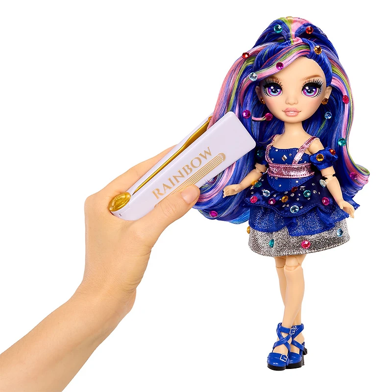 Rainbow High Be Dazzling Fashion Dolls- Genevieve Bleue (Blue) with Bedazzler Tool and Sparkle Gems