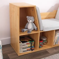 KidKraft Bookcase with Reading Nook - Natural