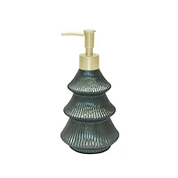 Holiday Time Pine Tree  Soap and Lotion Pump, Holiday Glass Soap and Lotion Dispenser for Bathroom or Kitchen