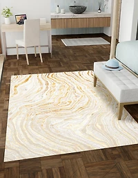 ECARPET Mercan Contemporary/Modern Area Rug for Living Room, Bedroom, Dining Entrance