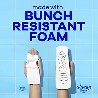Serviettes Always Infini FlexFoam, régulières avec ailes, pour femmes, taille 1, sans parfum, 50 serviettes