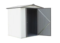 Remise acier galv. EZEE 6x5 toit bas Crème Charbon