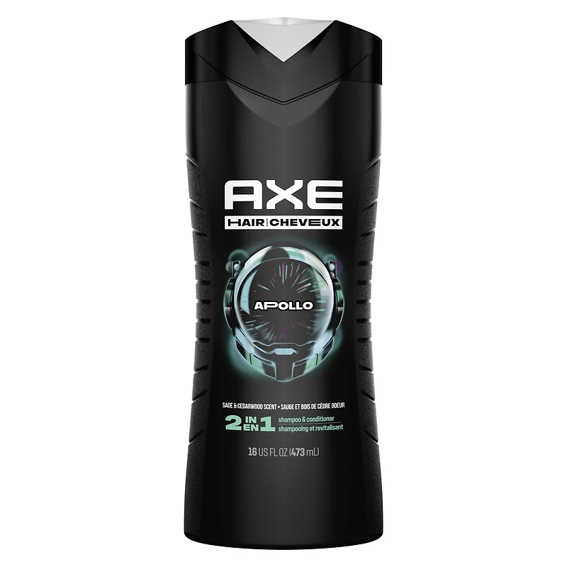 AXE 2-in-1 Shampoo & Conditioner Apollo Sage & Cedarwood Scent, 473 ml