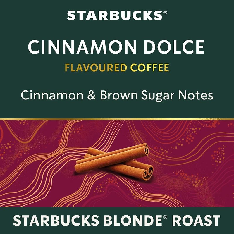 STARBUCKS Cinnamon Dolce for NESPRESSO VERTUO Flavoured Light Roast Coffee, Capsules