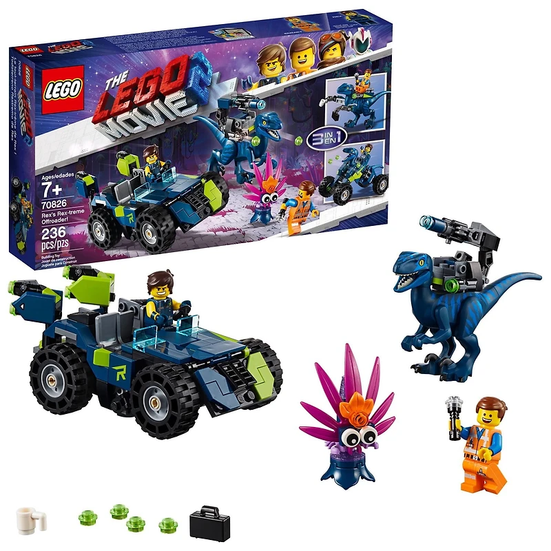 THE LEGO MOVIE 2 Rex’s Rex-treme Offroader! 70826 Building Kit (230 Piece)