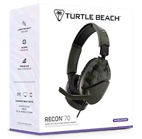 Turtle Beach® Recon 70 Green Camo Gaming Headset PS4™ Pro, PS4™ & PS5™ | Xbox One & Xbox Series X|S | Mobile