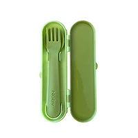 Nuby Toddler Utensils with Travel Case, 3-Piece Set