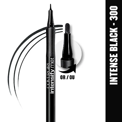 COVERGIRL Perfect Point Plus Intensify Me 300, Intense Black, eyeliner liquide, longue tenue, application sans bavures, convient aux yeux sensibles, 0,9 ml