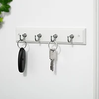Era Classic Key and Hook Rail White