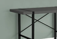 Monarch Specialties Computer Desk, Home Office, Laptop, 48"l, Work, Metal, Laminate, Grey, Black, Contemporary, Modern