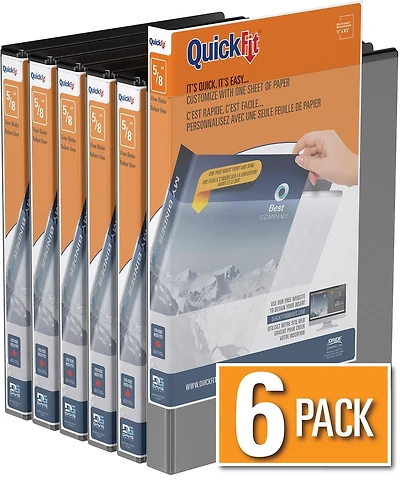 Reliure à anneaux View QuickFitMD 5/8 po AR