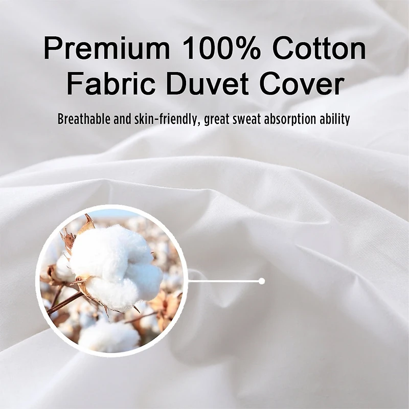 Mainstays Goose Feather Duvet Bed Duvet Twin 64 in x 86 in All Season Bed Duvet