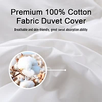Mainstays Goose Feather Duvet Bed Duvet Twin 64 in  x 86 in All Season Bed Duvet