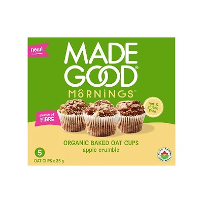 MadeGood Coupes d'Avoine Cuites au Four – Croustade aux Pommes 5 Coupes