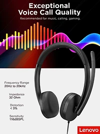 Lenovo USB-A Wired Stereo Headset Gen 2
