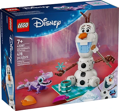 LEGO Disney Frozen Olaf and Bruni’s Picnic Fun Building Toy - Frozen Toys for Girls & Boys, Ages 7+ - Disney Gifts for Kids & Fans - 43287