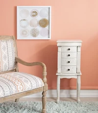 Michelle Jewlery Armoire, Off-White