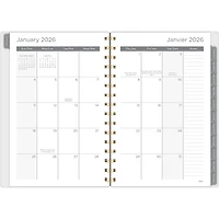 2026 Mead® Greyson Floral Small Weekly Clear Poly Cover Planner