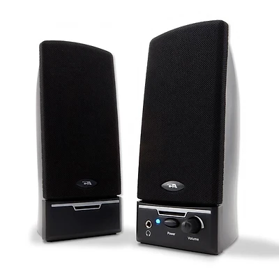 Cyber Acoustics CA2014 4W 2pc Desktop Speakers -Black