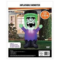 Occasions Halloween Monstre gonflable de Frankenstein pour bébé de 5 pieds