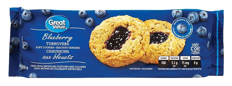 Great Value Blueberry Soft Baked Turnovers/Cookies