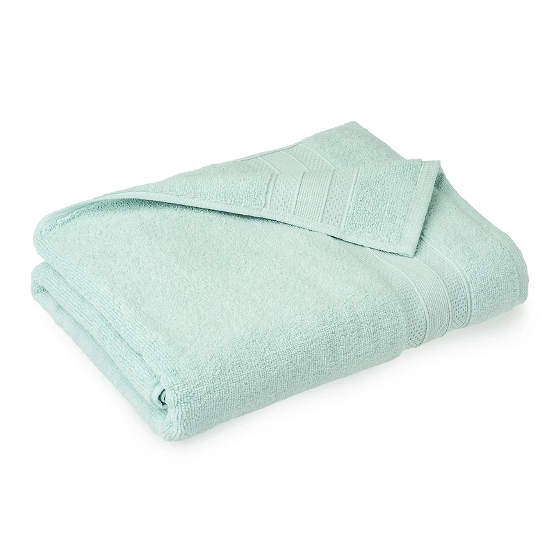 hometrends Solid 100% Cotton Washcloth, 1 Piece, 550 GSM, Highly Absorbent & Soft Bathroom Light Teal