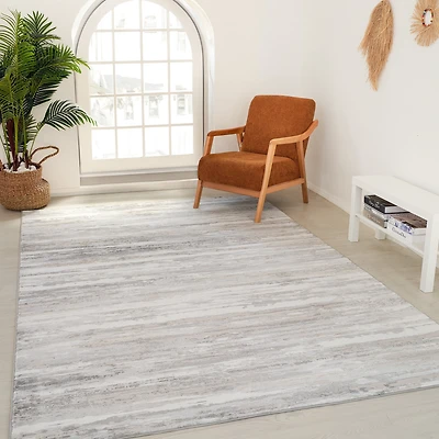 Tapis d'interieur Rug Branch Atlas Lines, beige gris, abstrait - Salon, chambre, salle a manger et cuisine