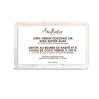 Savon au beurre de karité Shea Moisture Huile de coco vierge à 100 %