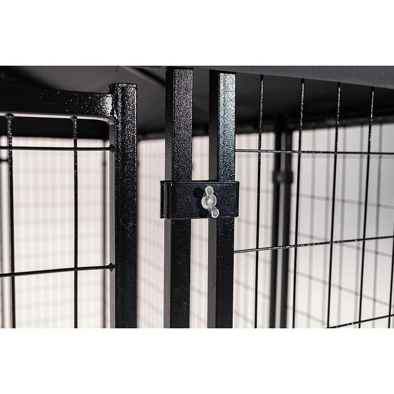 Lucky Dog ® STAY Series™ 4ft x 8ft Villa Kennel, Steel Grey