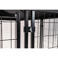 Lucky Dog ® STAY Series™ 4ft x 8ft Villa Kennel, Steel Grey