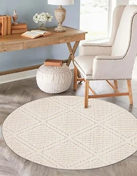 ECARPET Jute Style Area Rug for Bedroom, Living Room
