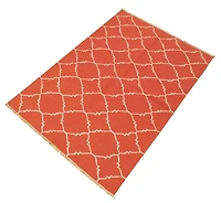 ECARPETGALLERY 5'2" x 7'9" Flat-weaves & Kilims Ankara FW Hand Made Area Rug for Living Room, Dining Room and Bedroom in Brown