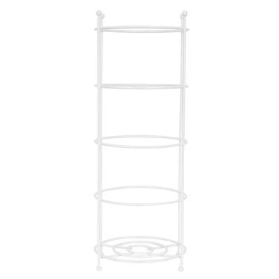 Era Michaels Freestanding Toilet Paper Holder White 5.55 x 15.16in