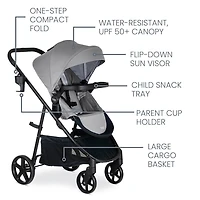 Système de voyage, Willow Brook de Britax, Onyx Glacier