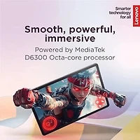 Lenovo Idea Tab Android Tablet 11" MTK Dimensity 6300 Tablet 128 GB SSD 4 GB RAM with Folio Case and Pen - Luna Grey