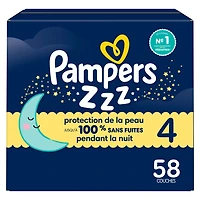 ZZZ Overnight Diapers, Size 4 (22-37 lbs), Nighttime Protection Disposable Baby Diaper