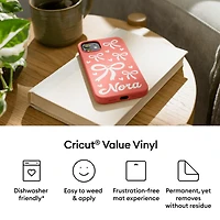 Vinyle économique Cricut™ de 30,5 cm × 3 m (12 po × 10 pi), rouge