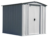 Arrow Classic Steel Storage Shed, 6x7, Gris pâle