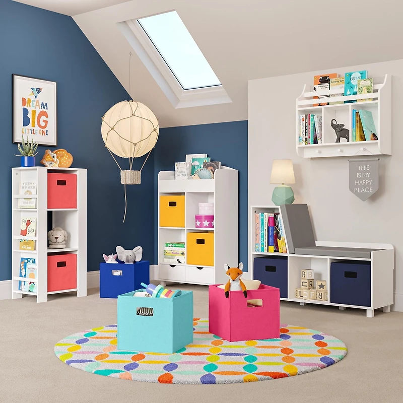 RiverRidge® Home Book Nook Collection Storage Bench with Cubbies in White for Kids
