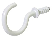 Hillman White Vinyl Mug Cup Hooks, 40PC