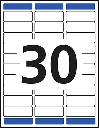 Avery Waterproof Labels, 1" x 2⅝",  for Laser Printers - 35520