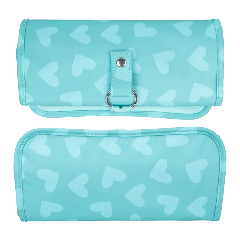 Eqb - Cosmetic Bag - Roll Up Pouch Fun Hearts - 1 Pc