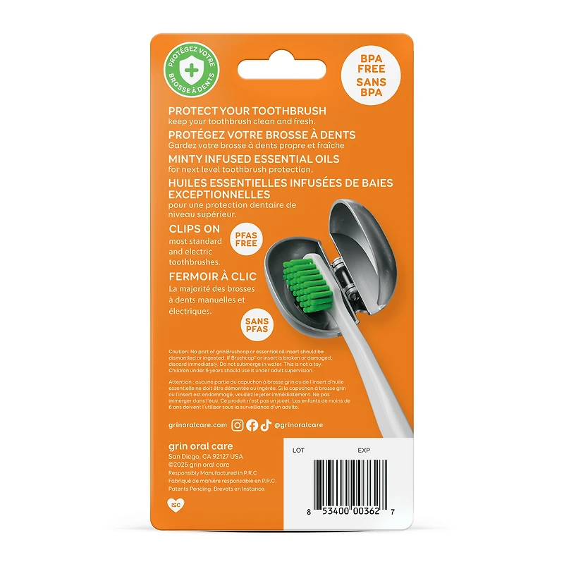 Grin Brushcaps Adultes 2ct