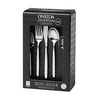 Oneida Kane Satin Ensemble de couverts 20 pièces